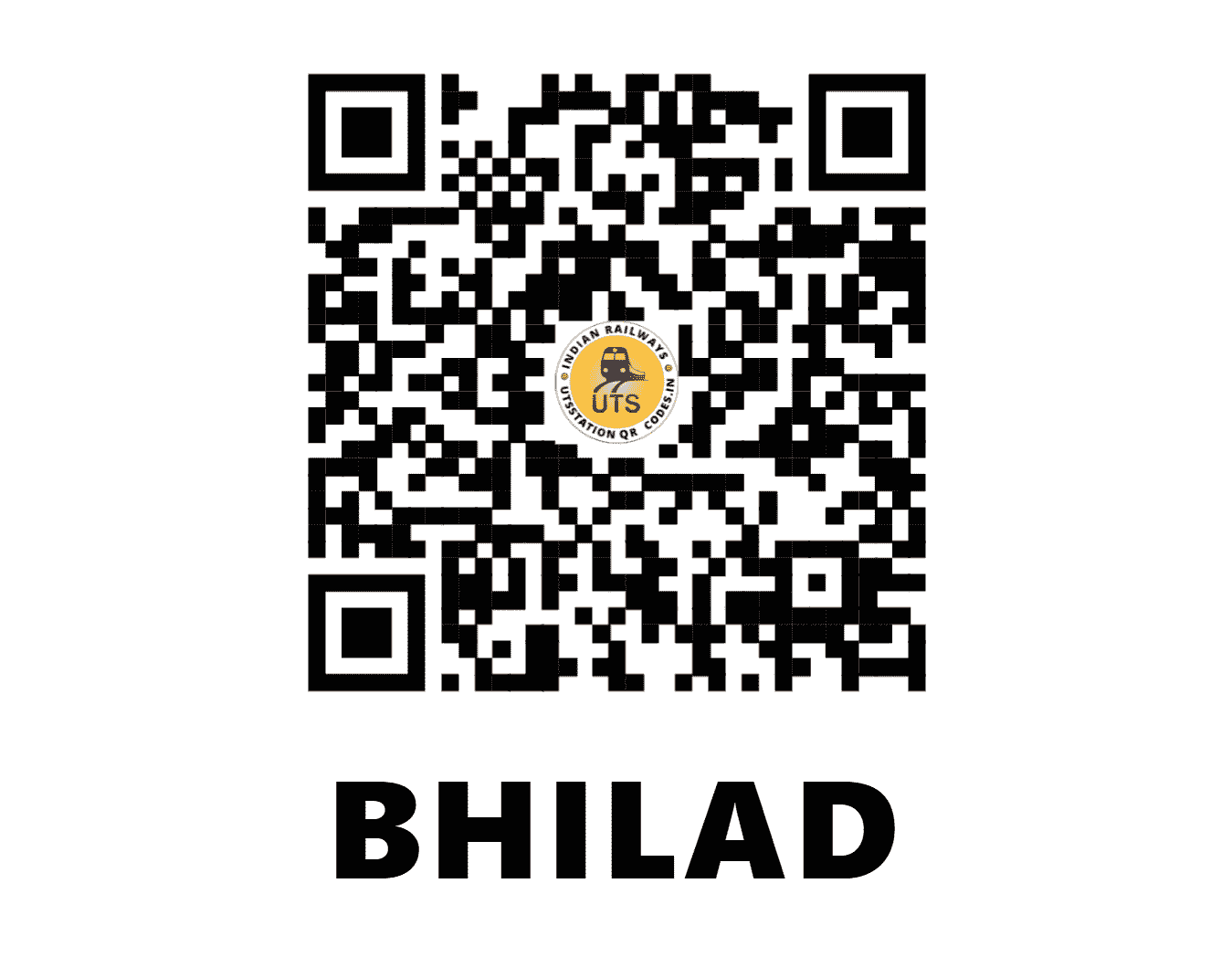 UTS QR Code for BHILAD - BLD - WR (GUJARAT)