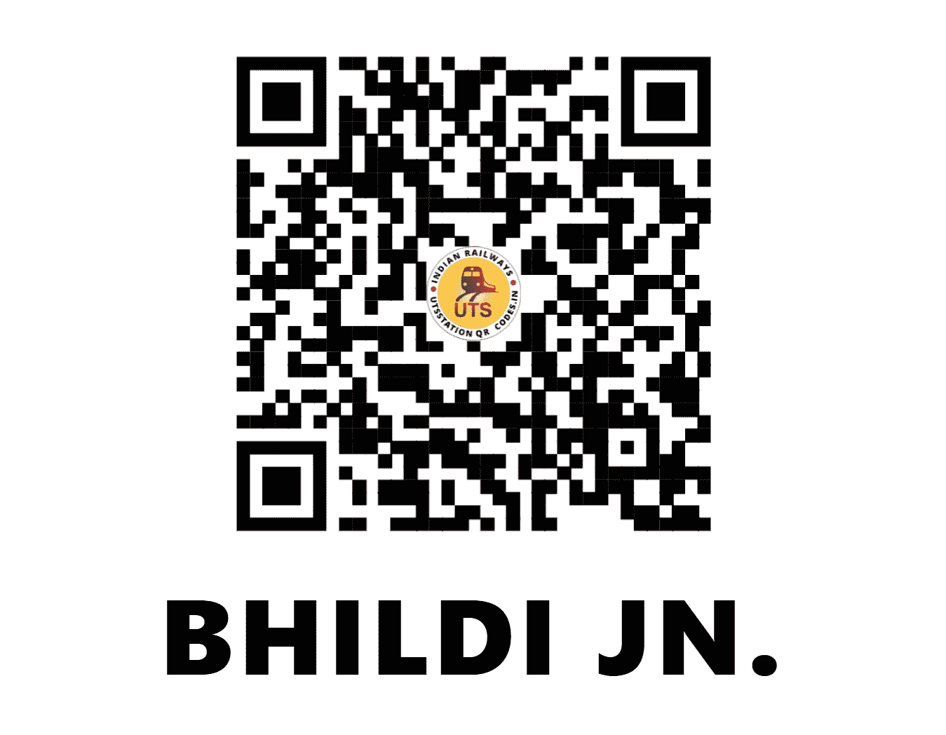 UTS QR Code for BHILDI JN. - BLDI - WR (GUJARAT)