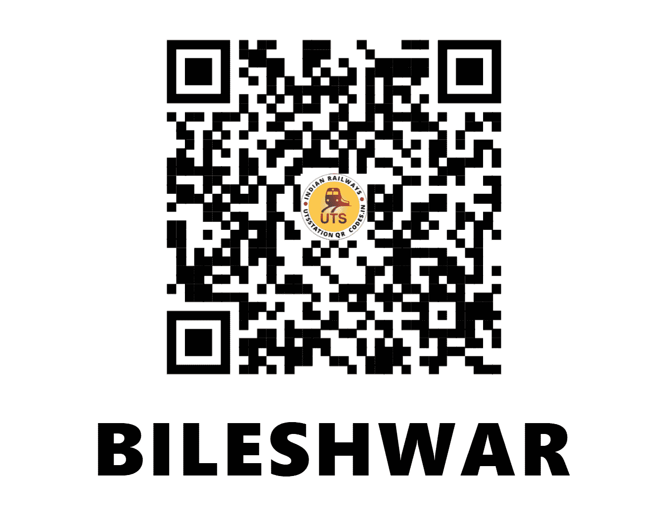 UTS QR Code for BILESHWAR - BLWR - WR (GUJARAT)