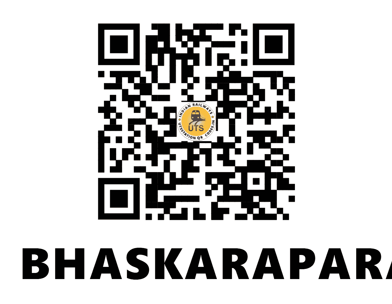 UTS QR Code for BHASKARAPARA - BMM - WR (GUJARAT)