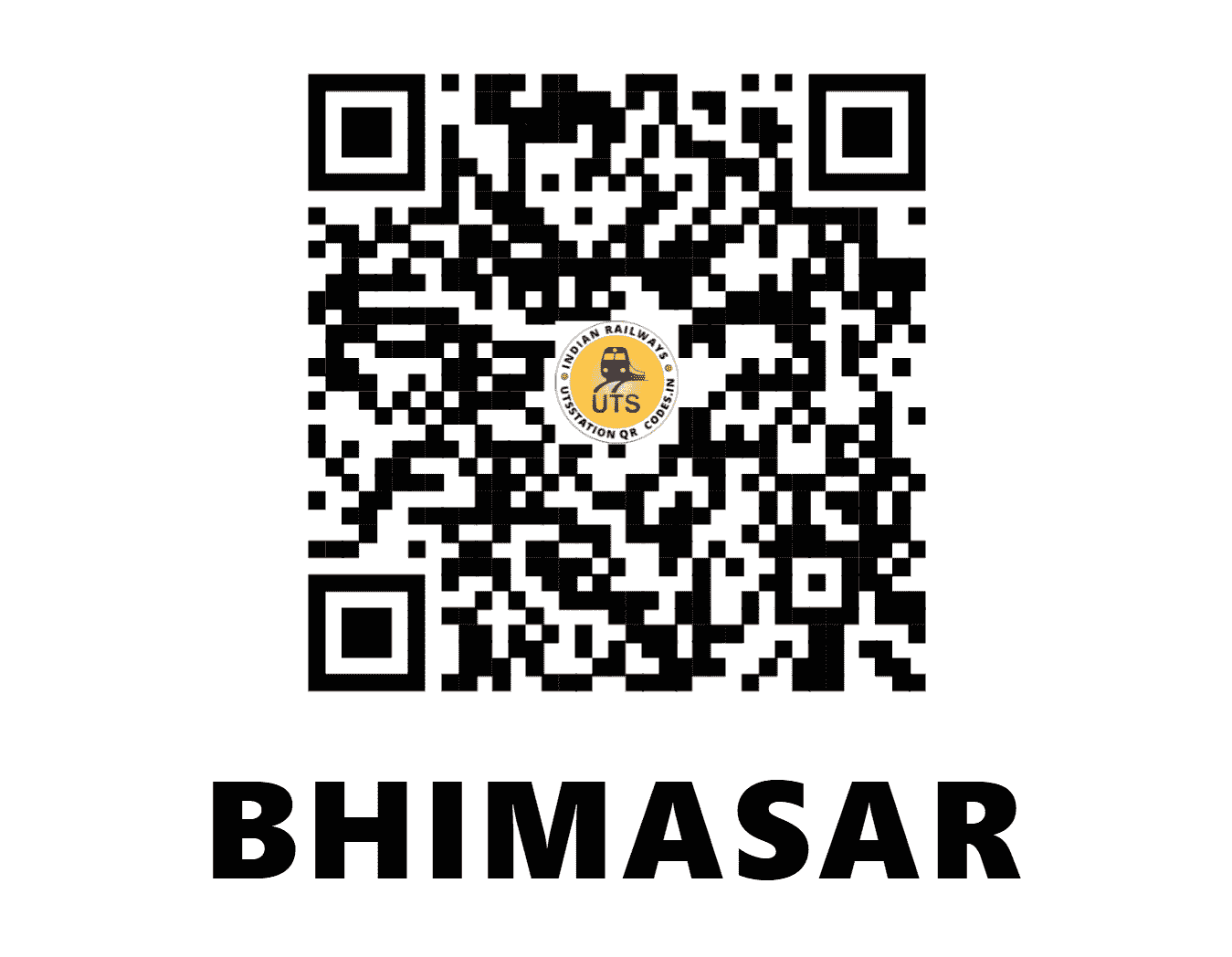 UTS QR Code for BHIMASAR - BMSB - WR (GUJARAT)