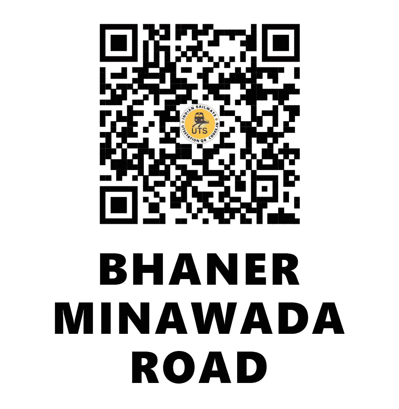 UTS QR Code for BHANER MINAWADA ROAD - BMVR - WR (GUJARAT)
