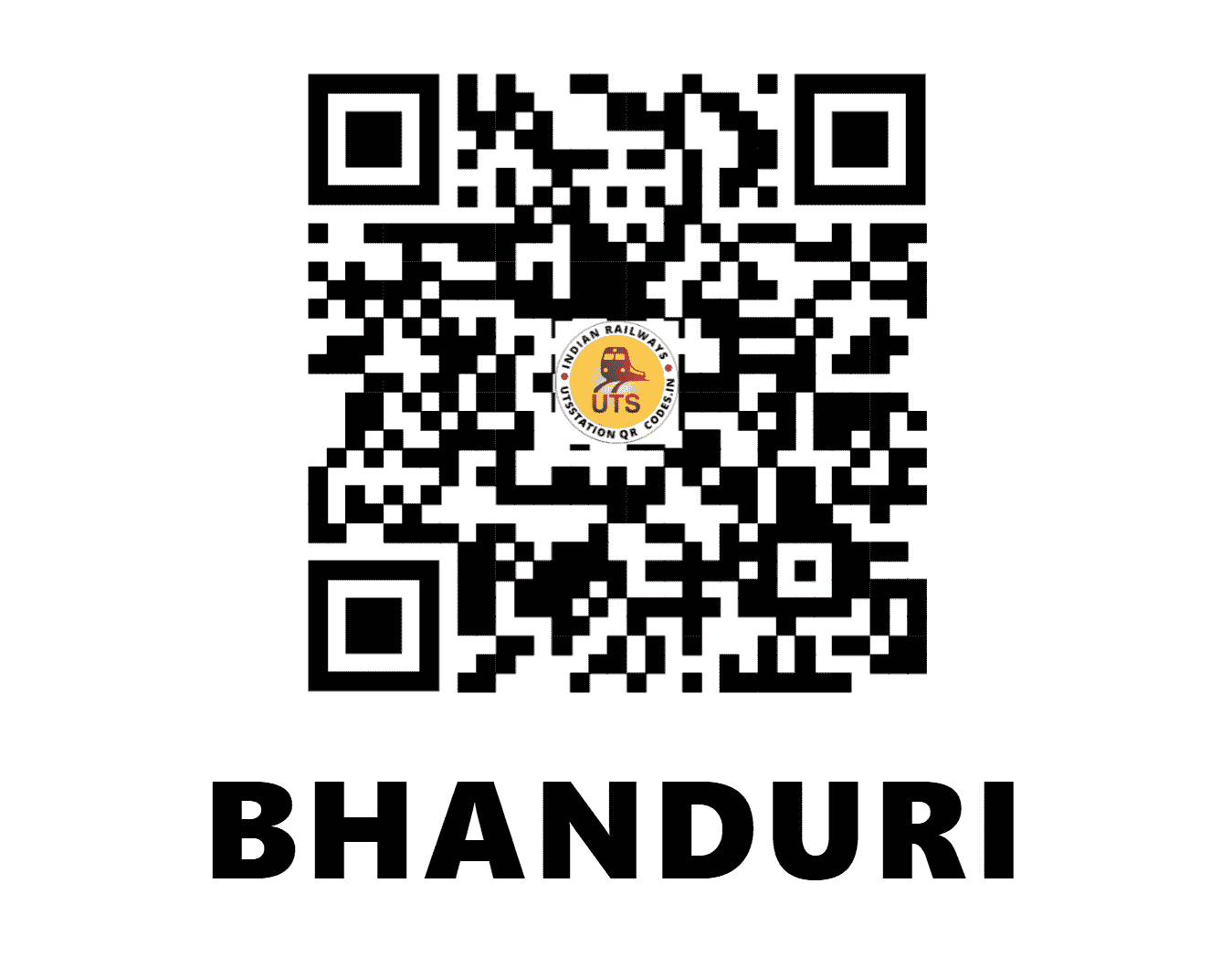 UTS QR Code for BHANDURI - BNDR - WR (GUJARAT)