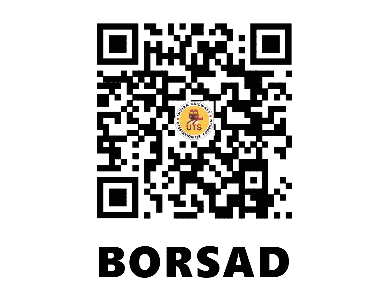 UTS QR Code for BORSAD - BO - WR (GUJARAT)