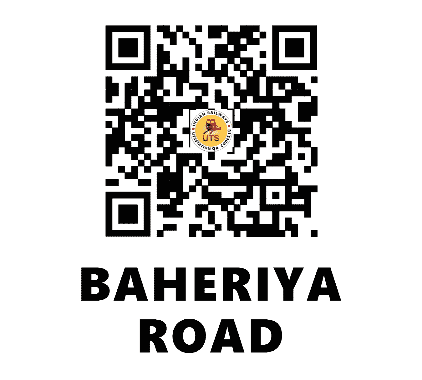 UTS QR Code for BAHERIYA ROAD - BOA - WR (GUJARAT)