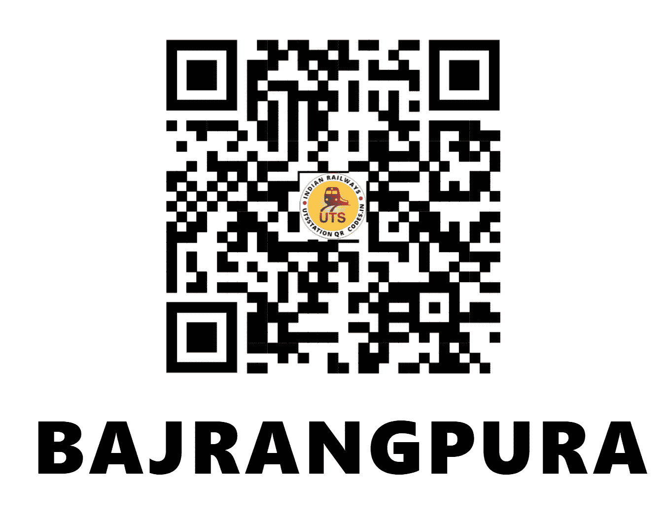 UTS QR Code for BAJRANGPURA - BRGP - WR (GUJARAT)