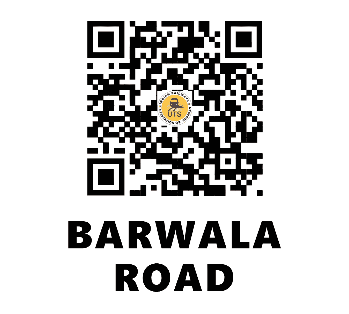 UTS QR Code for BARWALA ROAD - BRL - WR (GUJARAT)