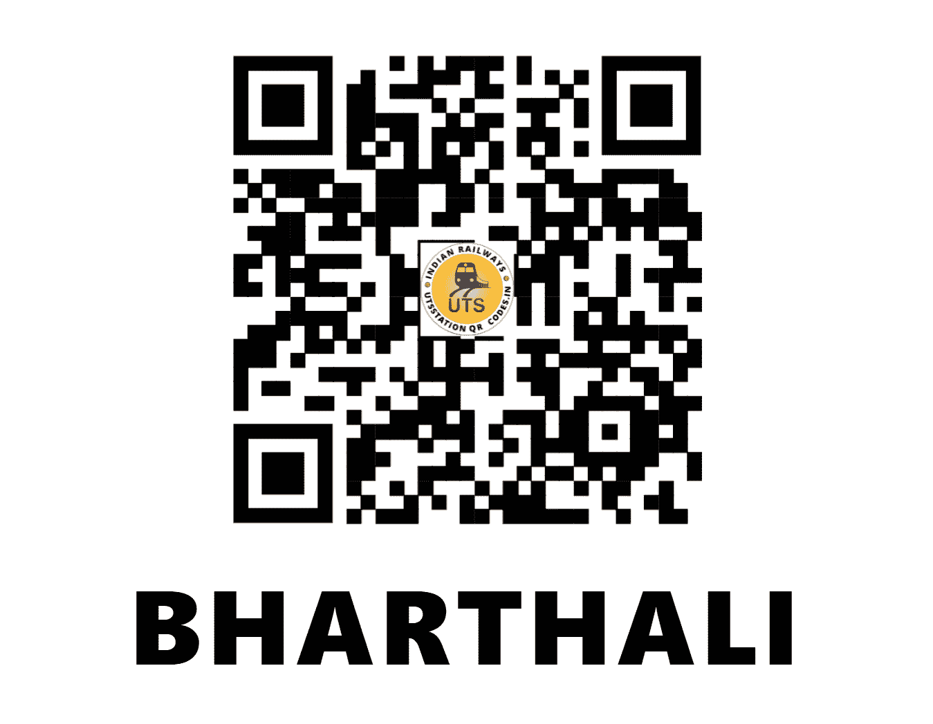 UTS QR Code for BHARTHALI - BRTL - WR (GUJARAT)