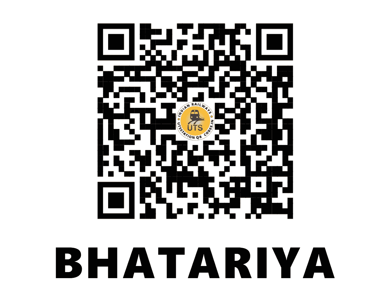 UTS QR Code for BHATARIYA - BTYA - WR (GUJARAT)