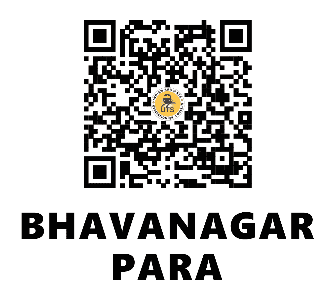 UTS QR Code for BHAVANAGAR PARA - BVP - WR (GUJARAT)