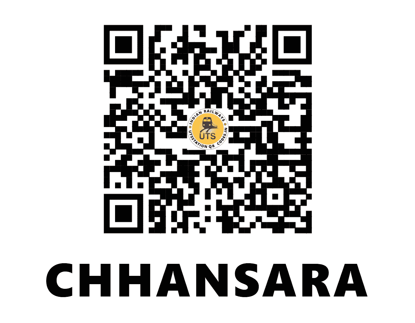 UTS QR Code for CHHANSARA - CASA - WR (GUJARAT)