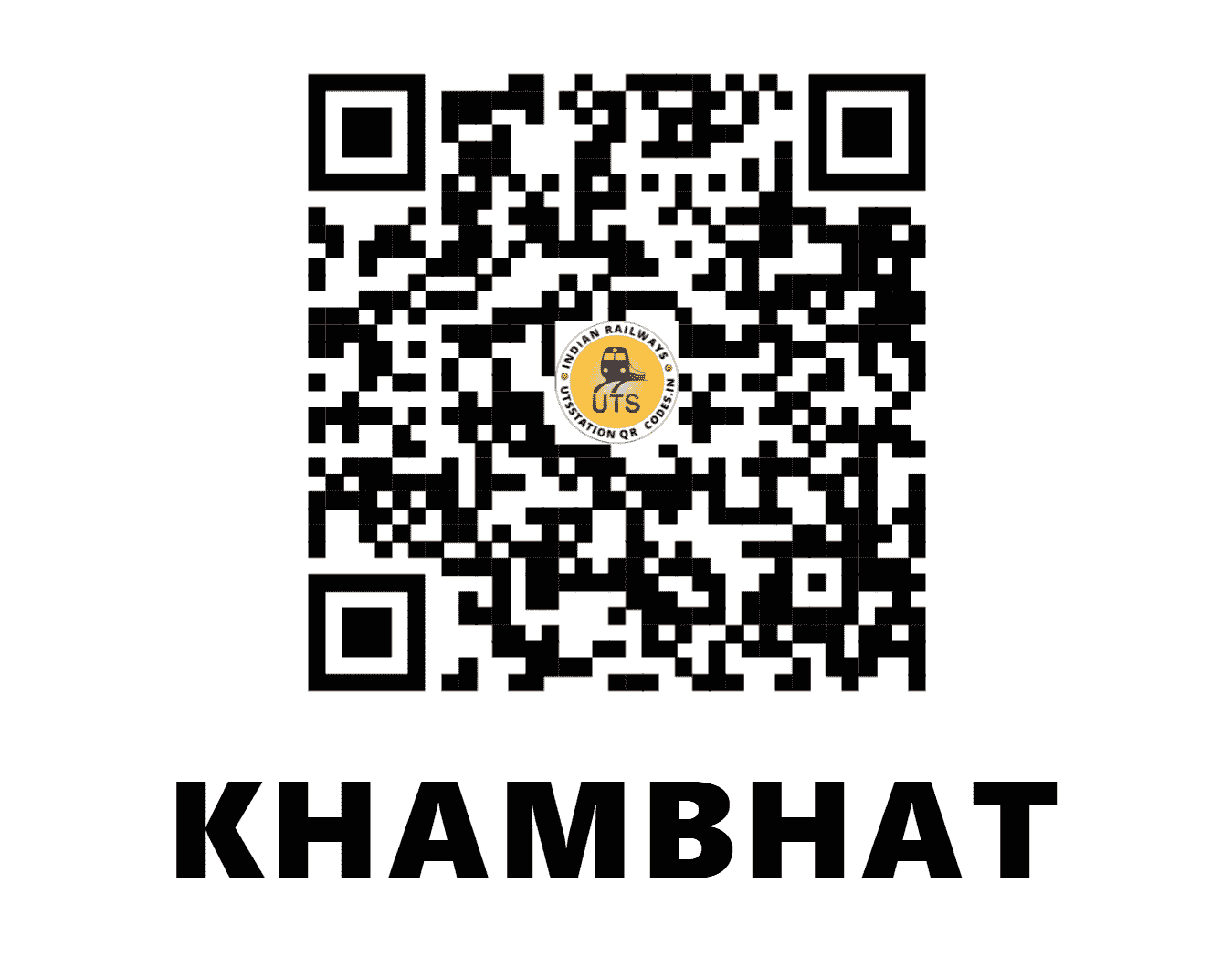 UTS QR Code for KHAMBHAT - CBY - WR (GUJARAT)
