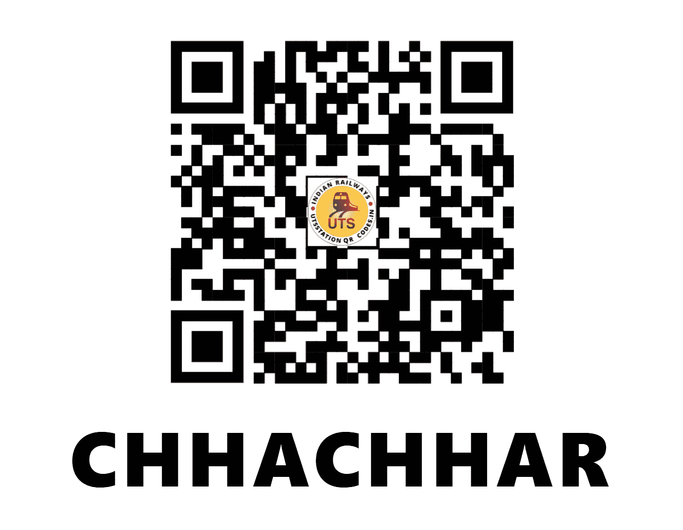UTS QR Code for CHHACHHAR - CCHR - WR (GUJARAT)