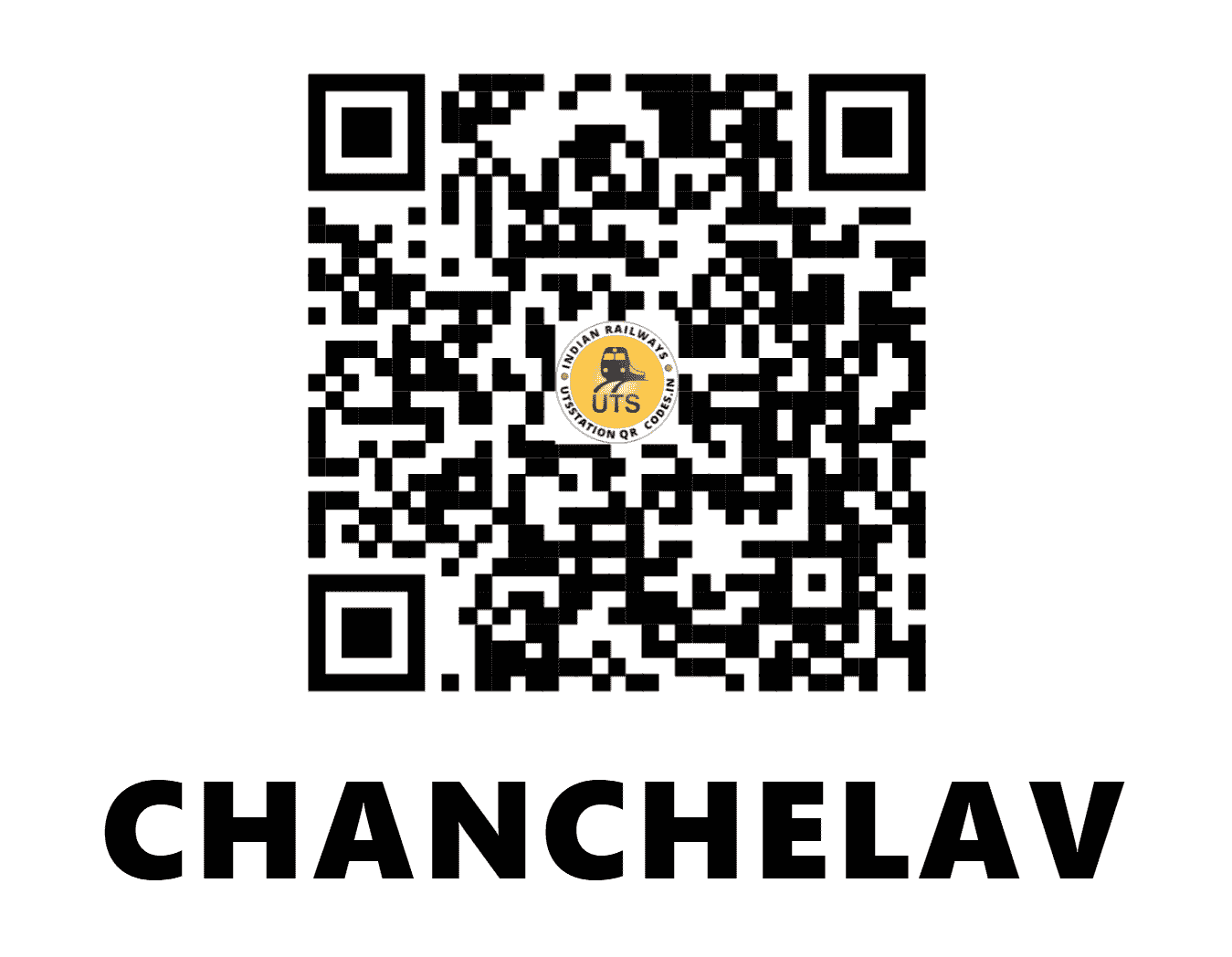 UTS QR Code for CHANCHELAV - CCL - WR (GUJARAT)