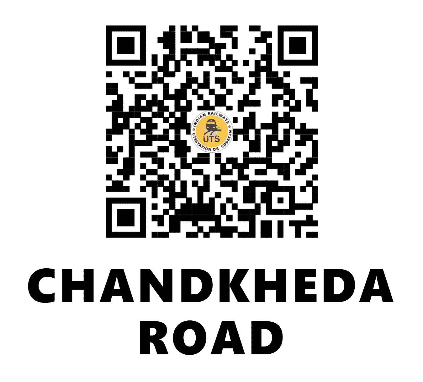 UTS QR Code for CHANDKHEDA ROAD - CDK - WR (GUJARAT)