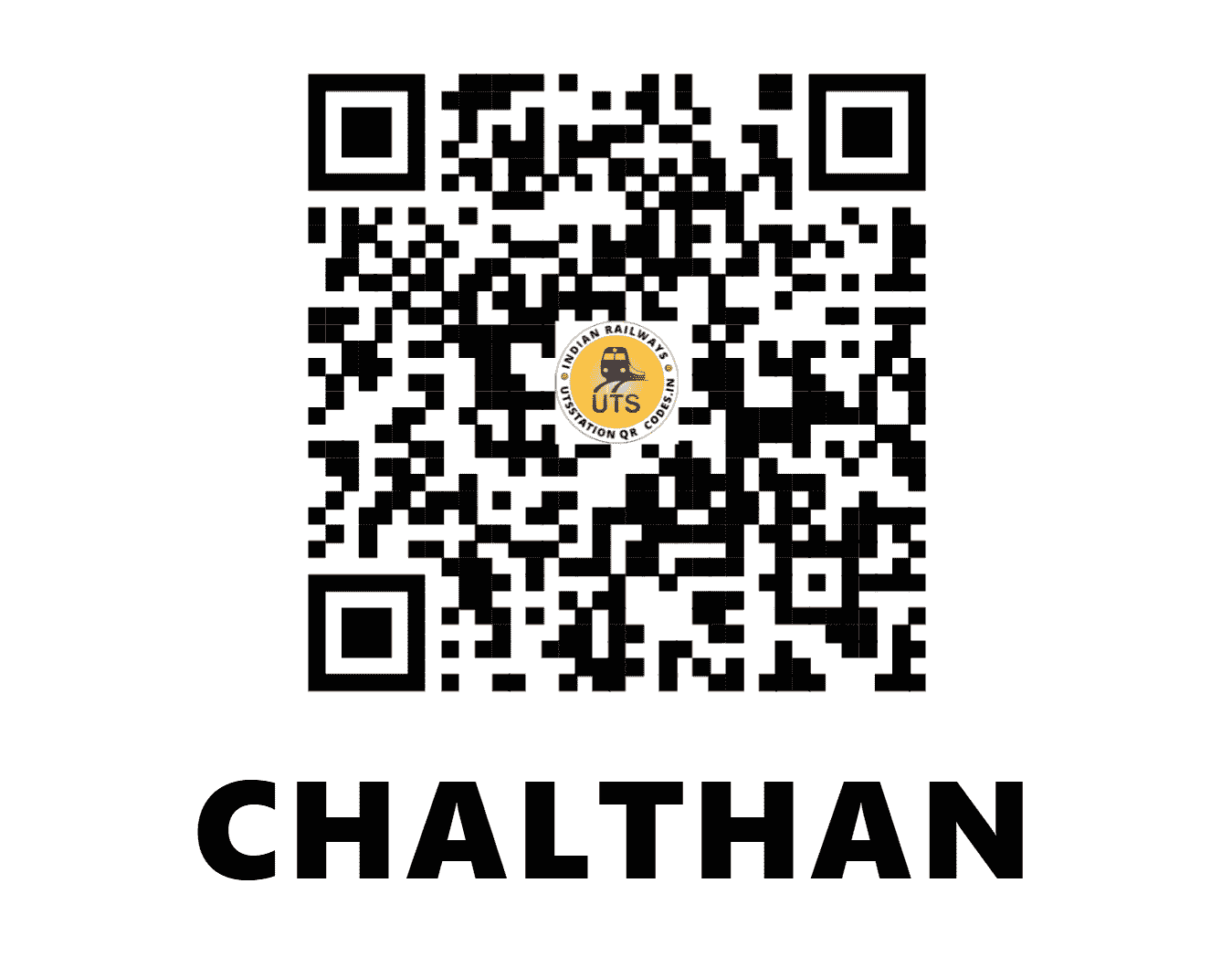 UTS QR Code for CHALTHAN - CHM - WR (GUJARAT)