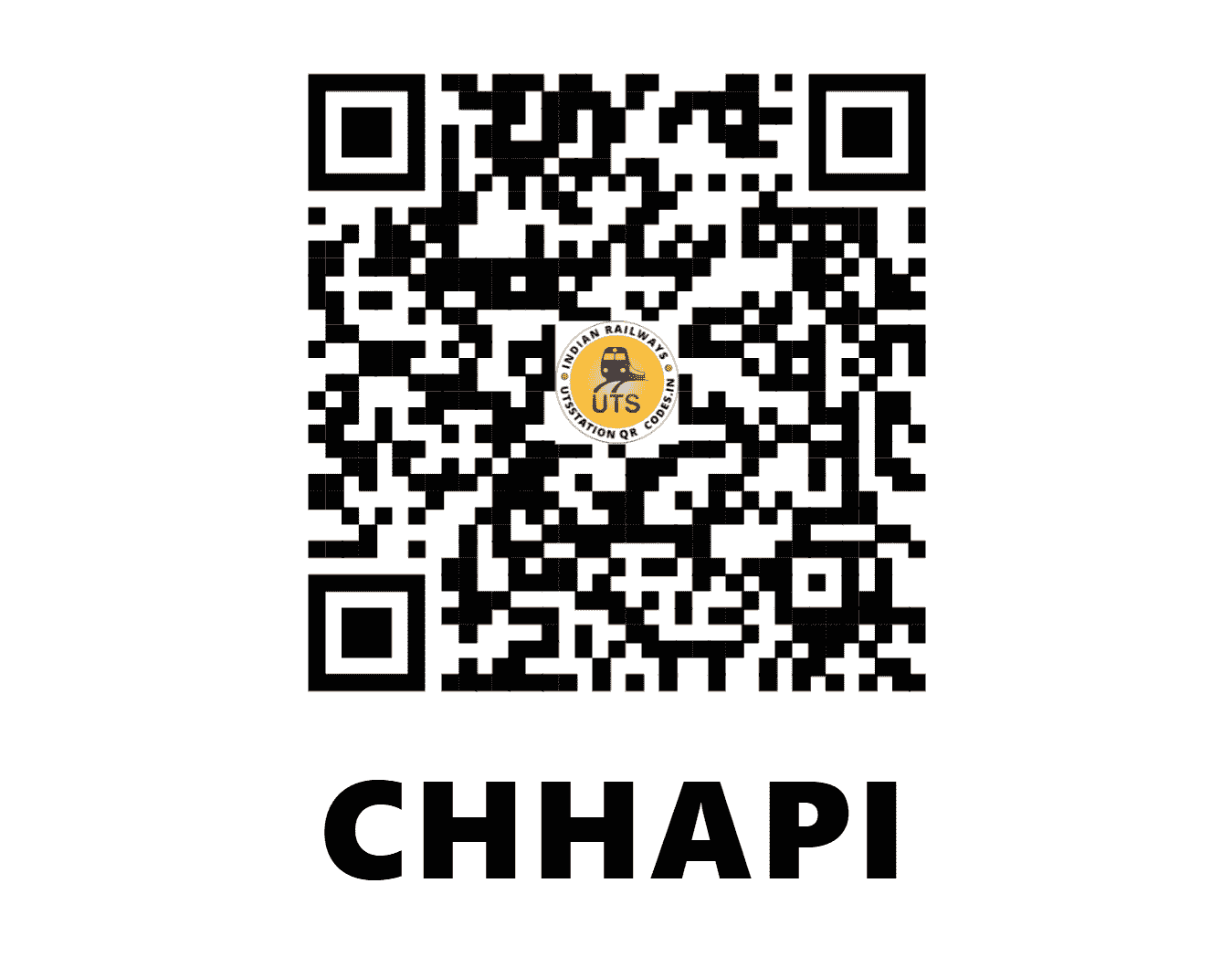 UTS QR Code for CHHAPI - CHP - WR (GUJARAT)