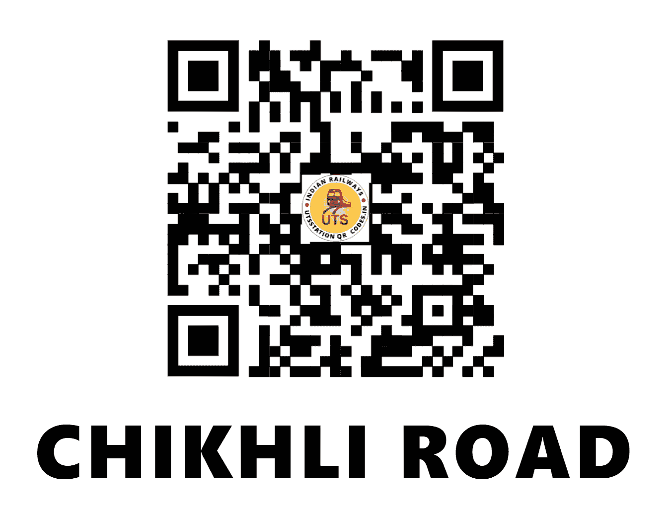 UTS QR Code for CHIKHLI ROAD - CIO - WR (GUJARAT)