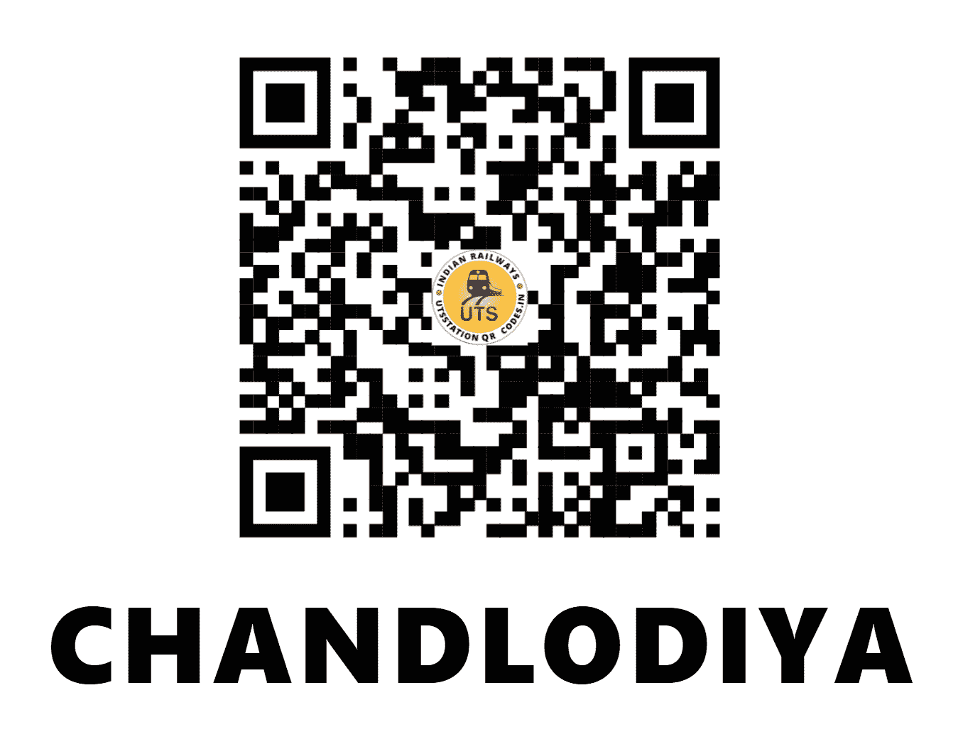 UTS QR Code for CHANDLODIYA - CLDY - WR (GUJARAT)