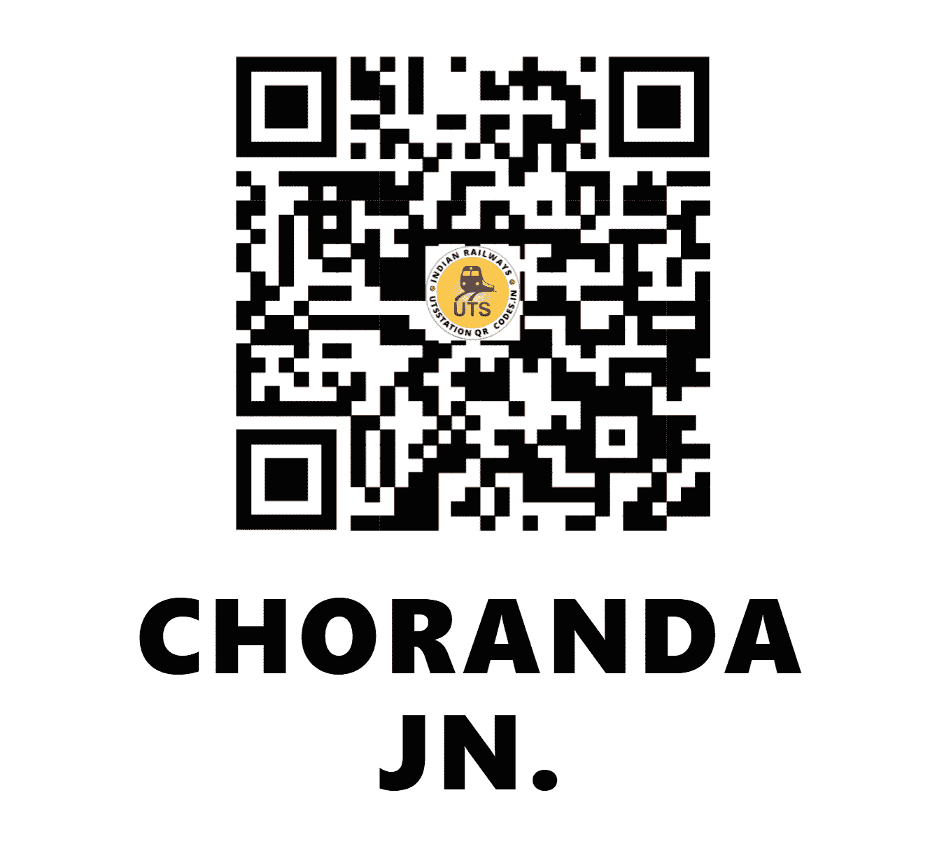 UTS QR Code for CHORANDA JN. - CRND - WR (GUJARAT)