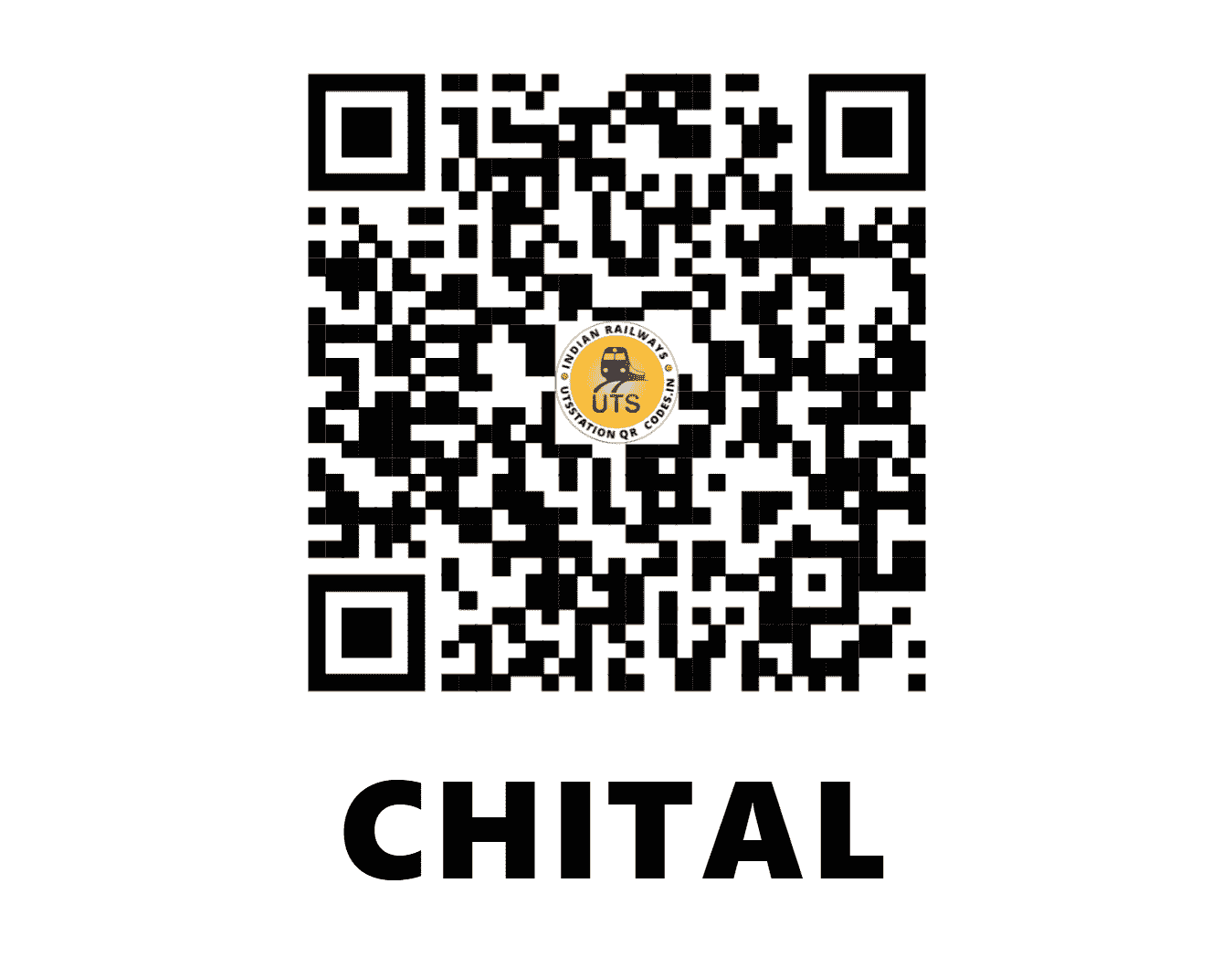 UTS QR Code for CHITAL - CTL - WR (GUJARAT)