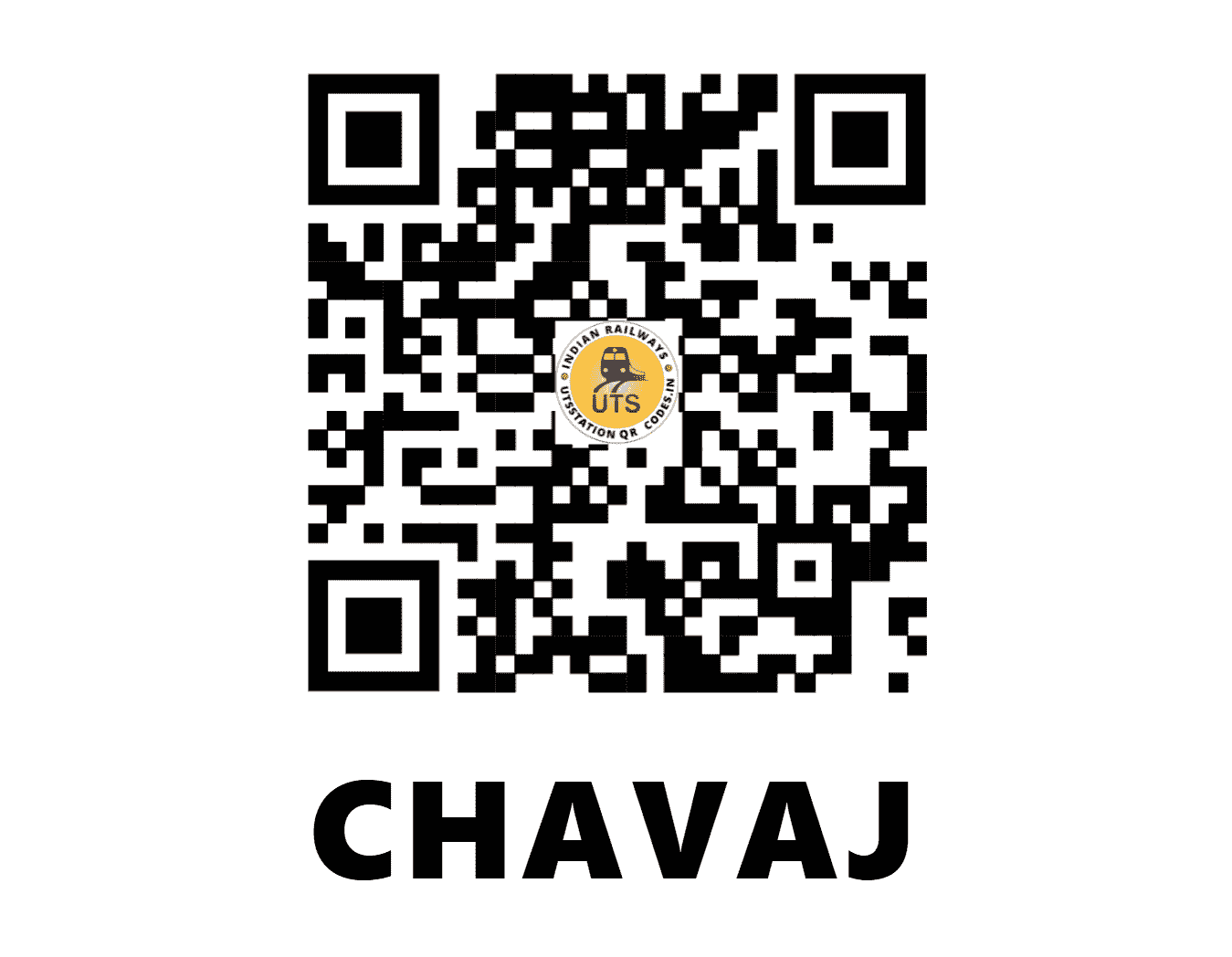UTS QR Code for CHAVAJ - CVJ - WR (GUJARAT)