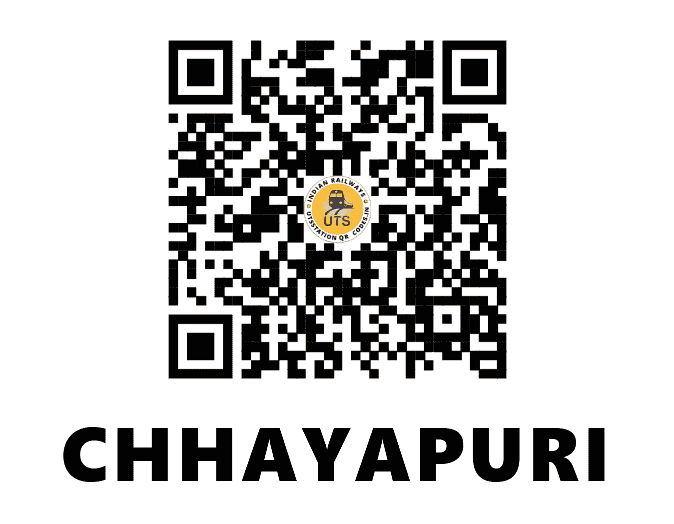 UTS QR Code for CHHAYAPURI - CYI - WR (GUJARAT)