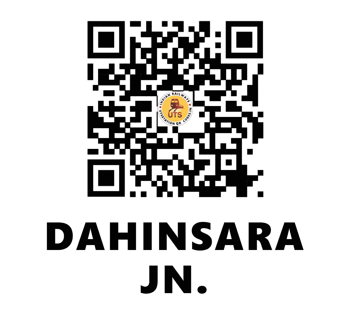 UTS QR Code for DAHINSARA JN. - DAC - WR (GUJARAT)