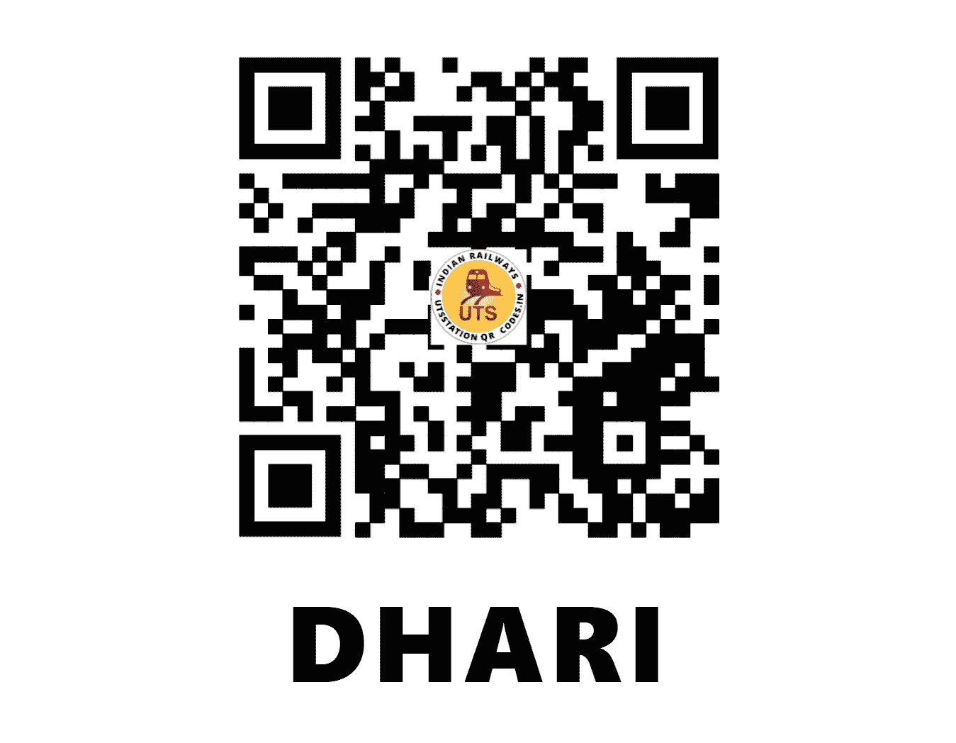 UTS QR Code for DHARI - DARI - WR (GUJARAT)