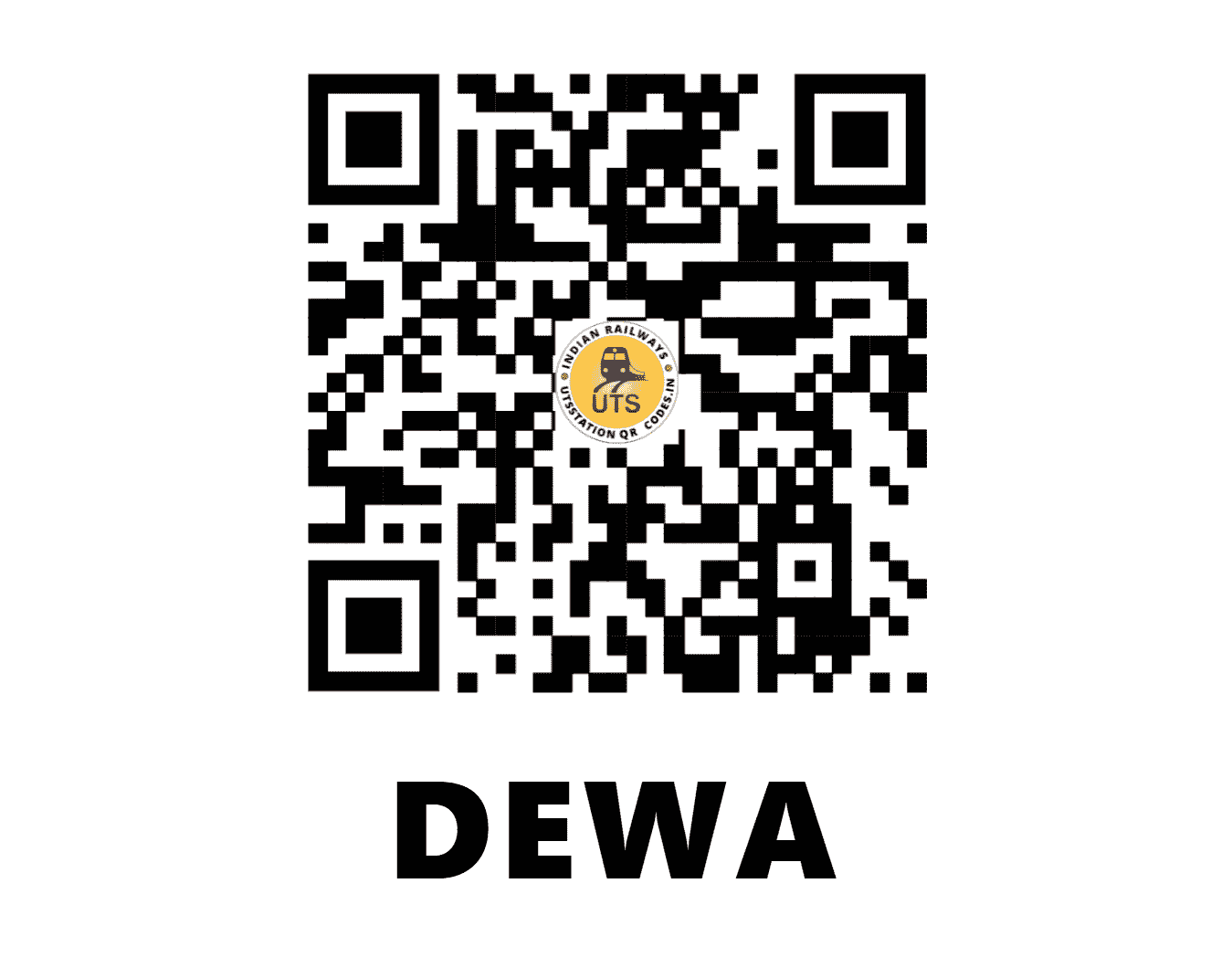UTS QR Code for DEWA - DEWA - WR (GUJARAT)