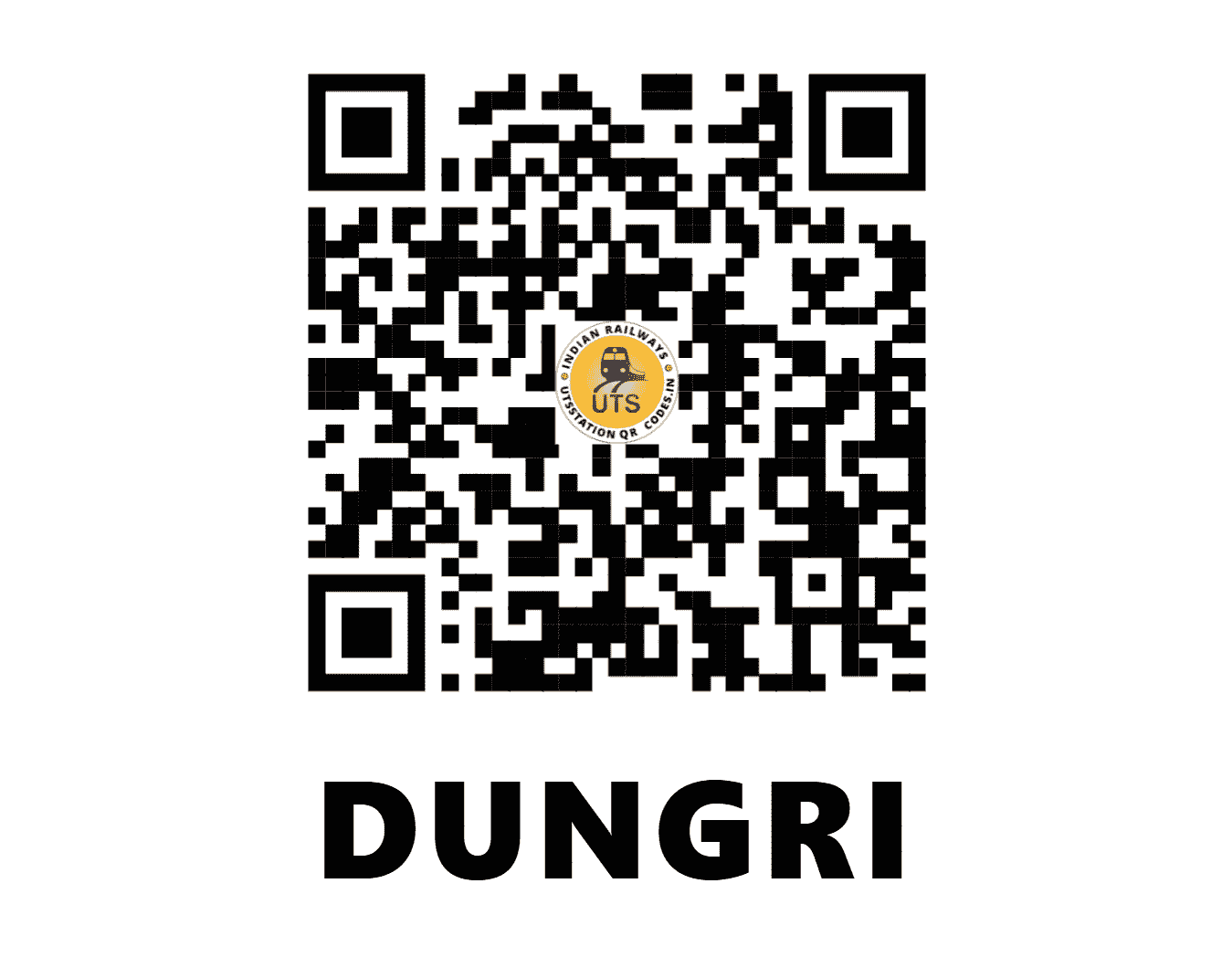 UTS QR Code for DUNGRI - DGI - WR (GUJARAT)