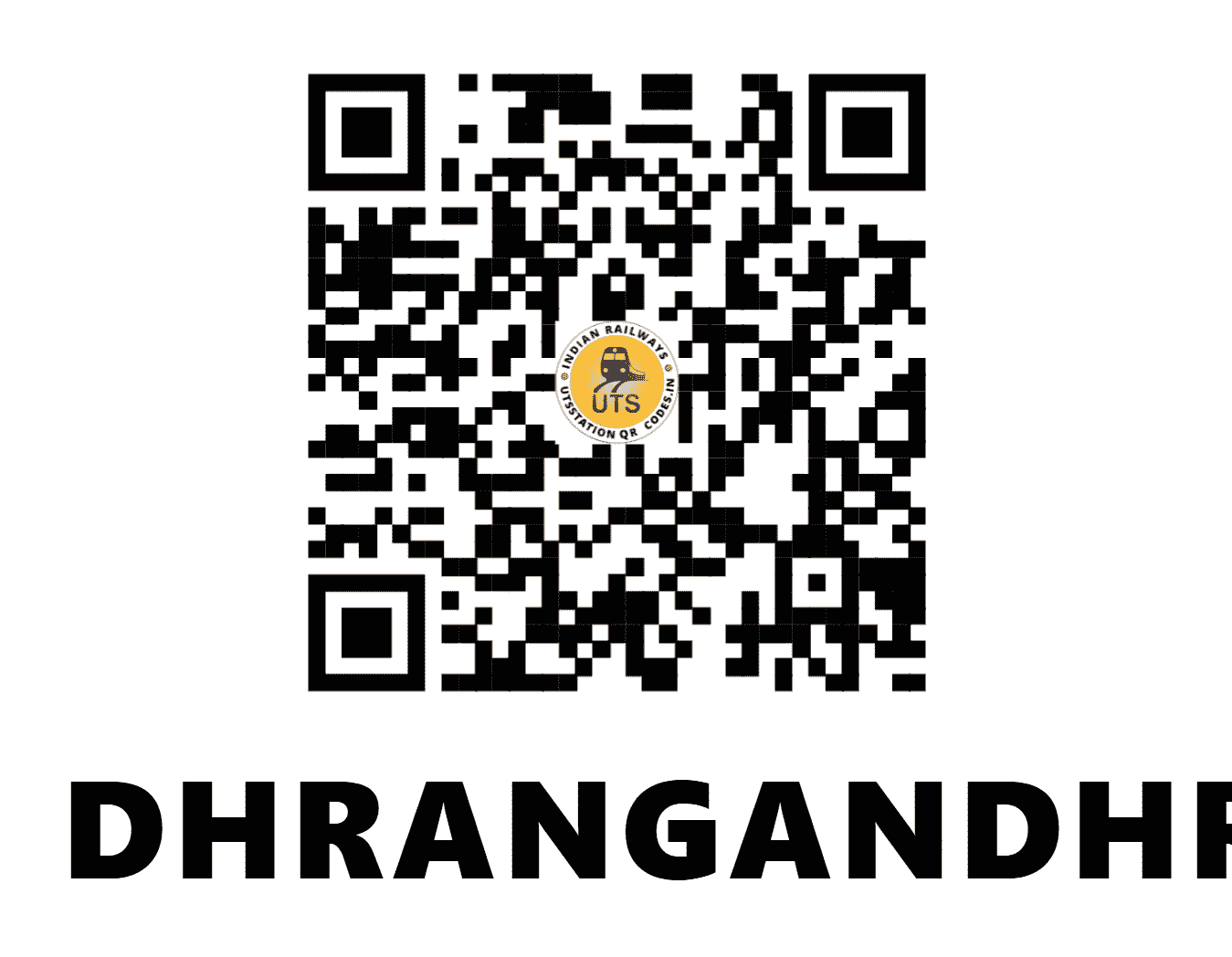 UTS QR Code for DHRANGANDHRA - DHG - WR (GUJARAT)
