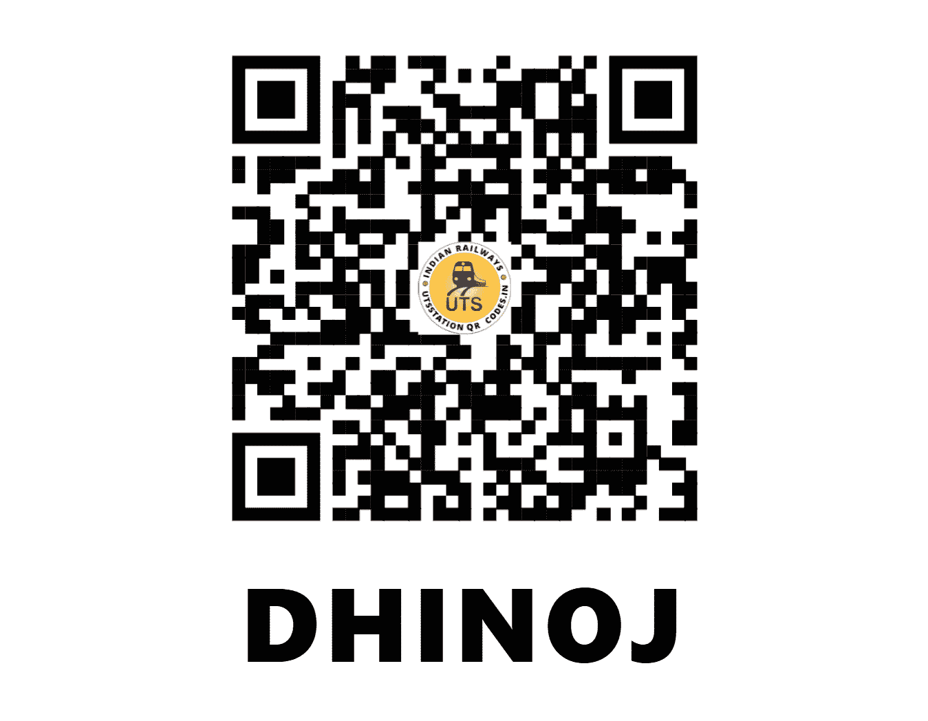 UTS QR Code for DHINOJ - DHJ - WR (GUJARAT)