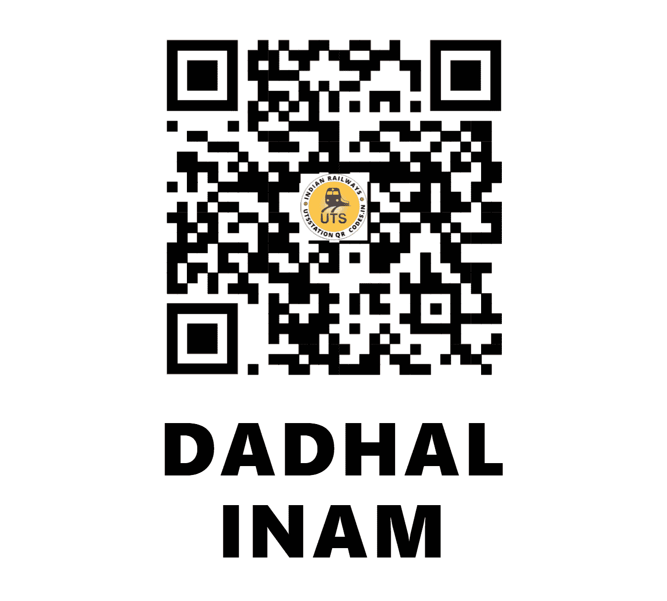 UTS QR Code for DADHAL INAM - DHM - WR (GUJARAT)