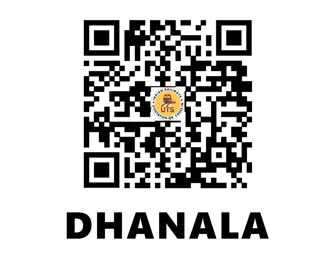 UTS QR Code for DHANALA - DHNL - WR (GUJARAT)