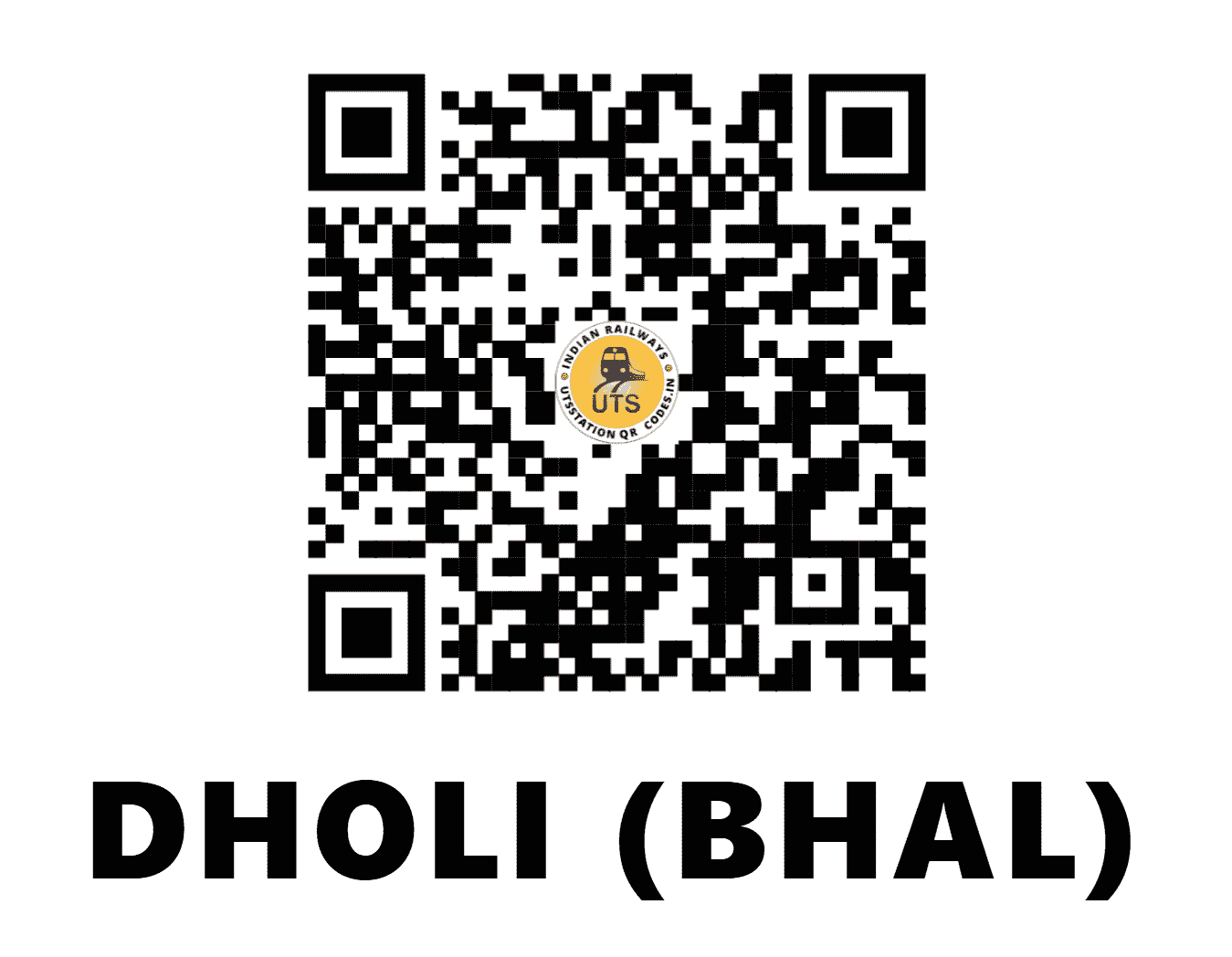 UTS QR Code for DHOLI (BHAL) - DIBL - WR (GUJARAT)