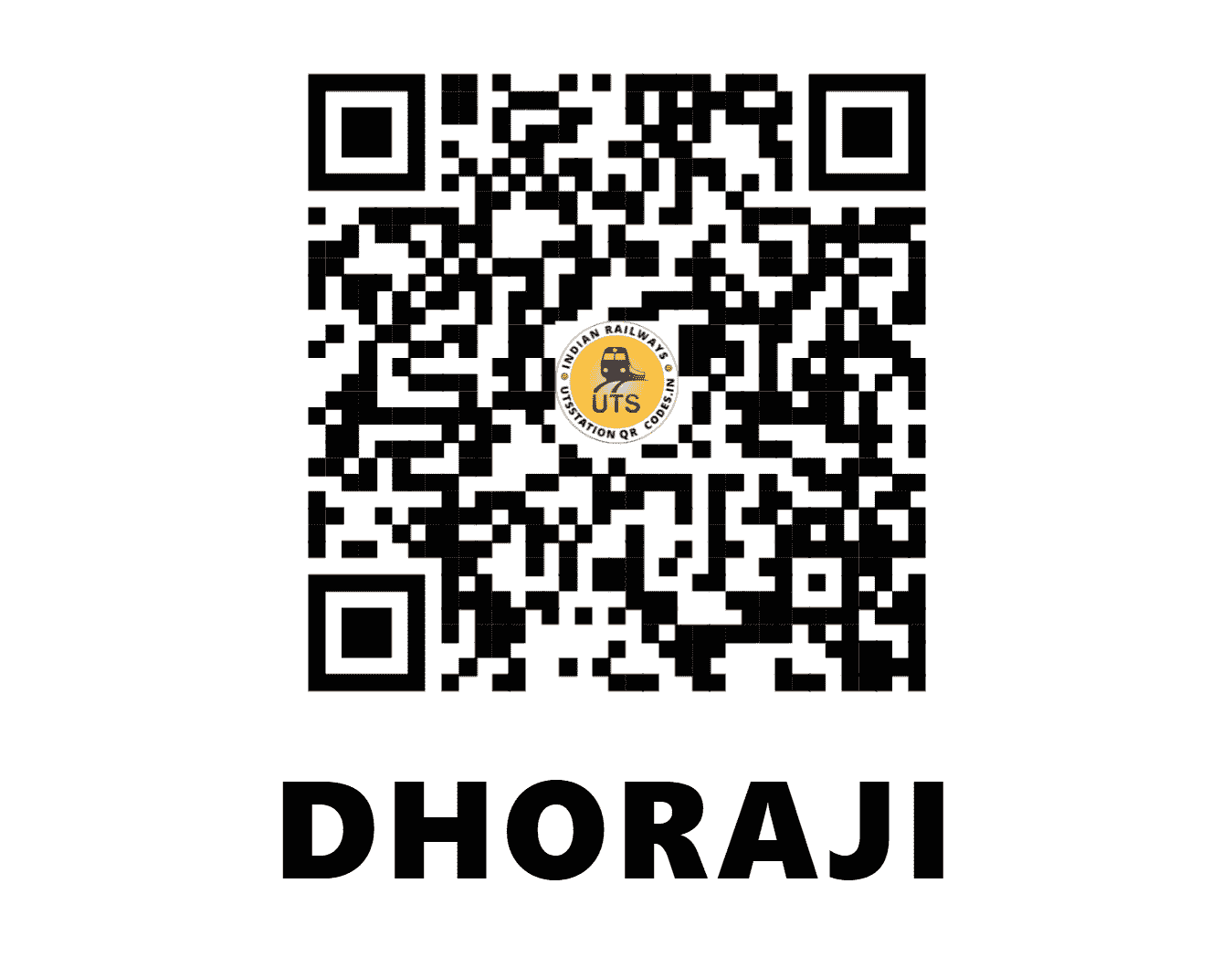 UTS QR Code for DHORAJI - DJI - WR (GUJARAT)