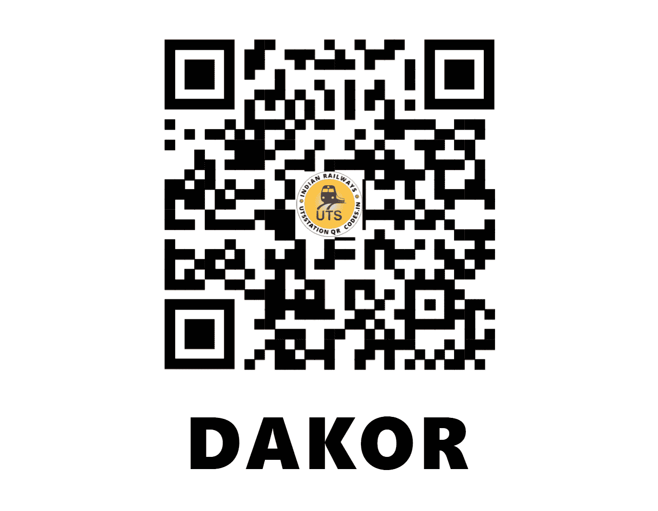 UTS QR Code for DAKOR - DK - WR (GUJARAT)