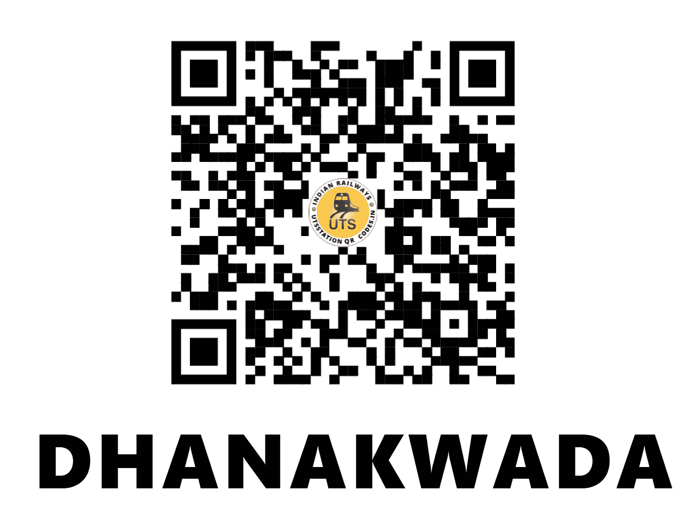 UTS QR Code for DHANAKWADA - DKW - WR (GUJARAT)