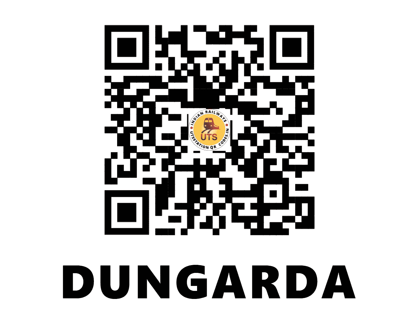 UTS QR Code for DUNGARDA - DNGD - WR (GUJARAT)