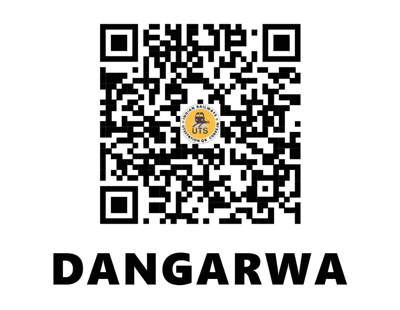 UTS QR Code for DANGARWA - DNW - WR (GUJARAT)