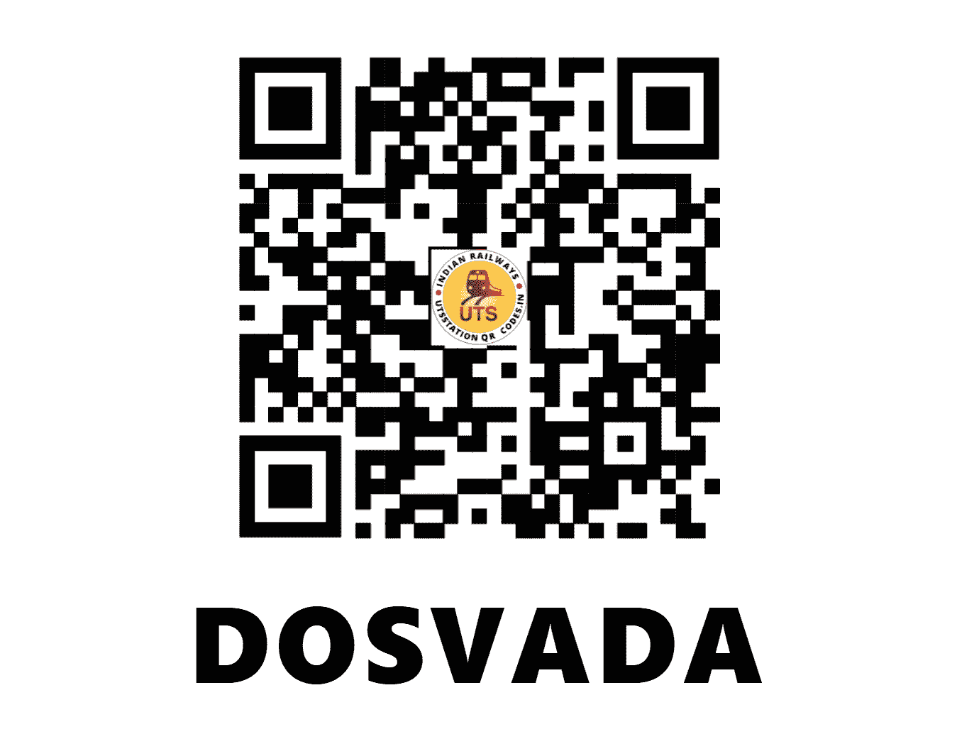 UTS QR Code for DOSVADA - DSD - WR (GUJARAT)