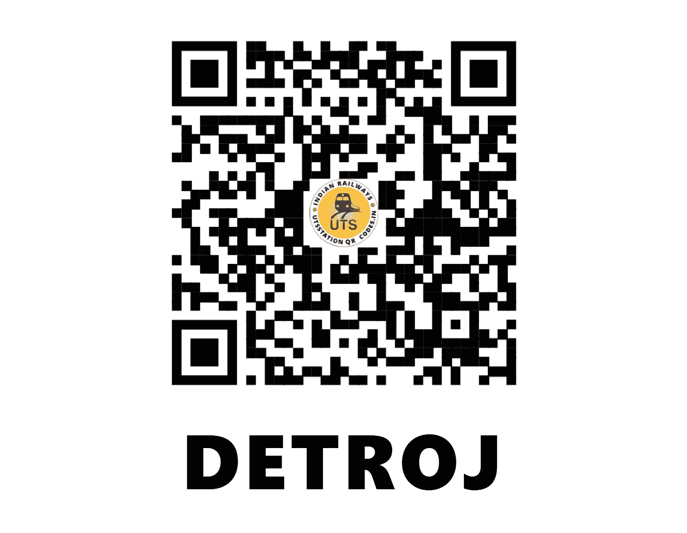 UTS QR Code for DETROJ - DTJ - WR (GUJARAT)