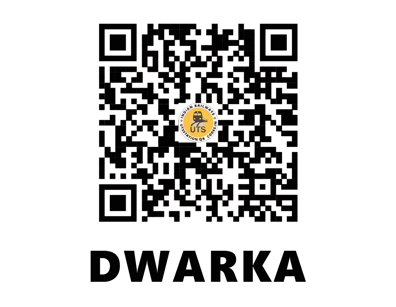 UTS QR Code for DWARKA - DWK - WR (GUJARAT)