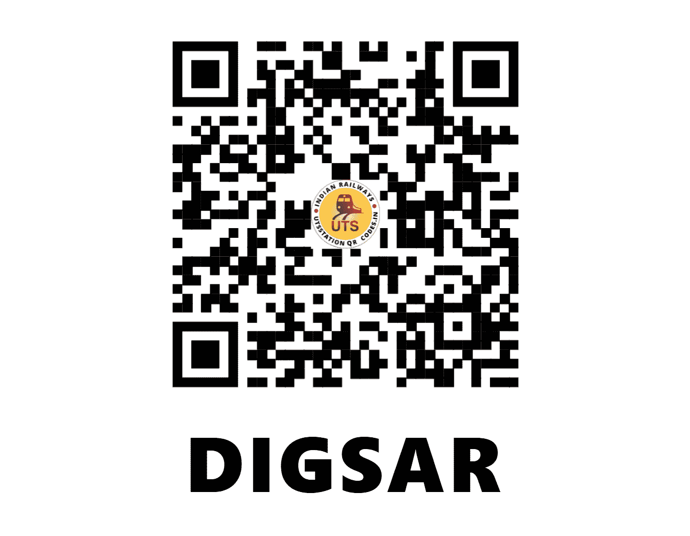 UTS QR Code for DIGSAR - DXR - WR (GUJARAT)