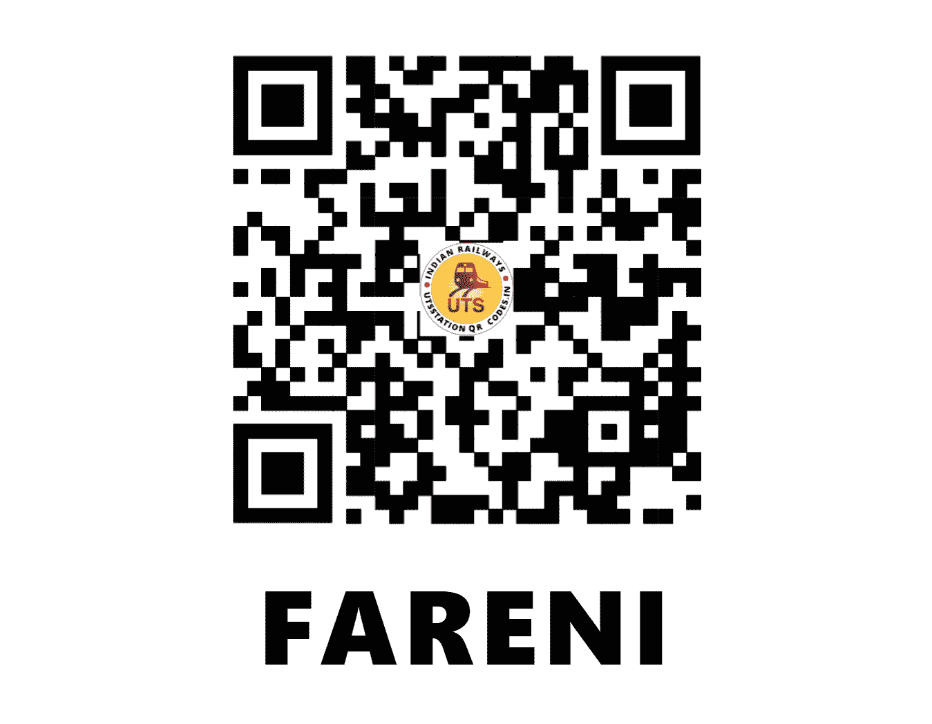 UTS QR Code for FARENI - FRN - WR (GUJARAT)
