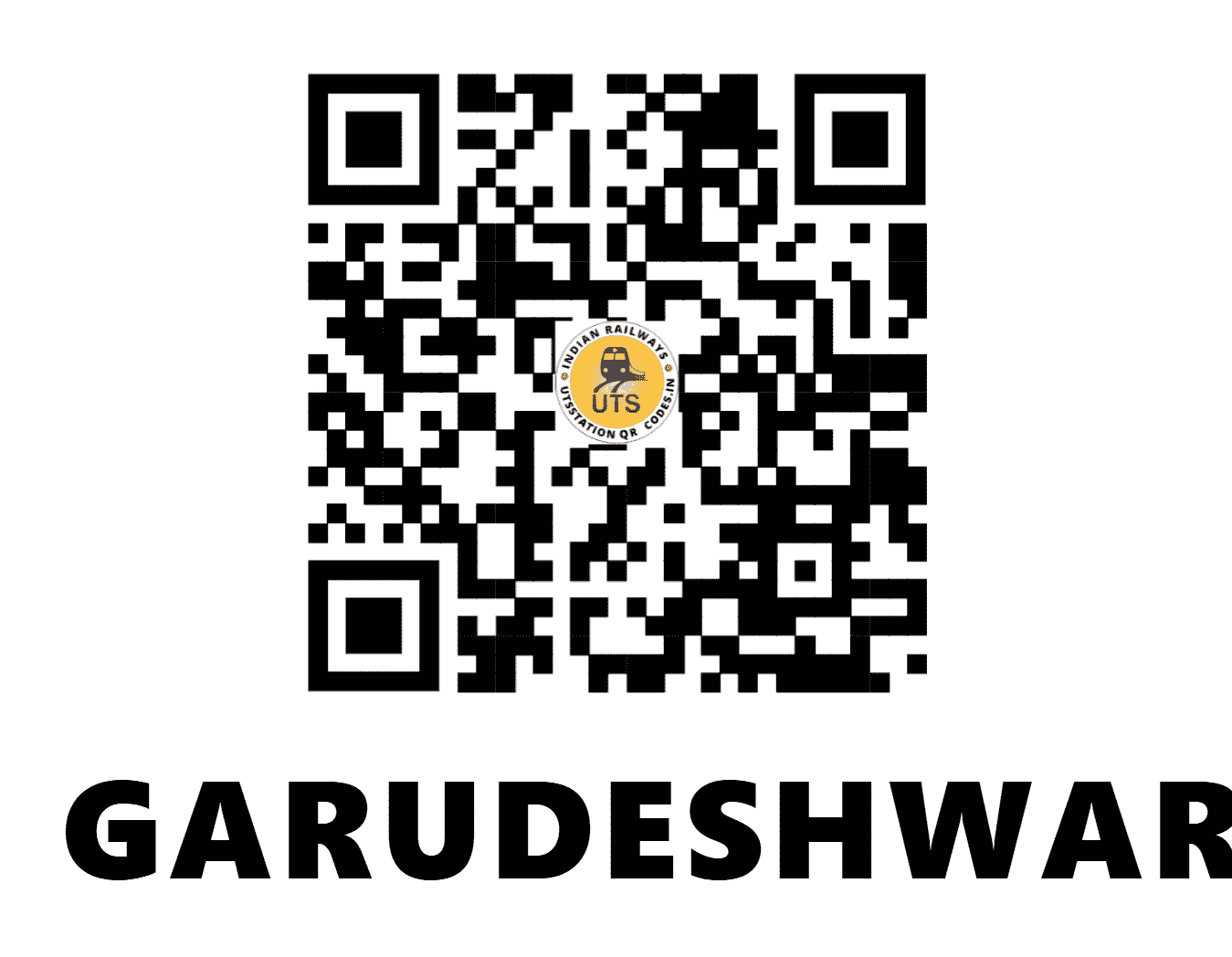 UTS QR Code for GARUDESHWAR - GDWR - WR (GUJARAT)