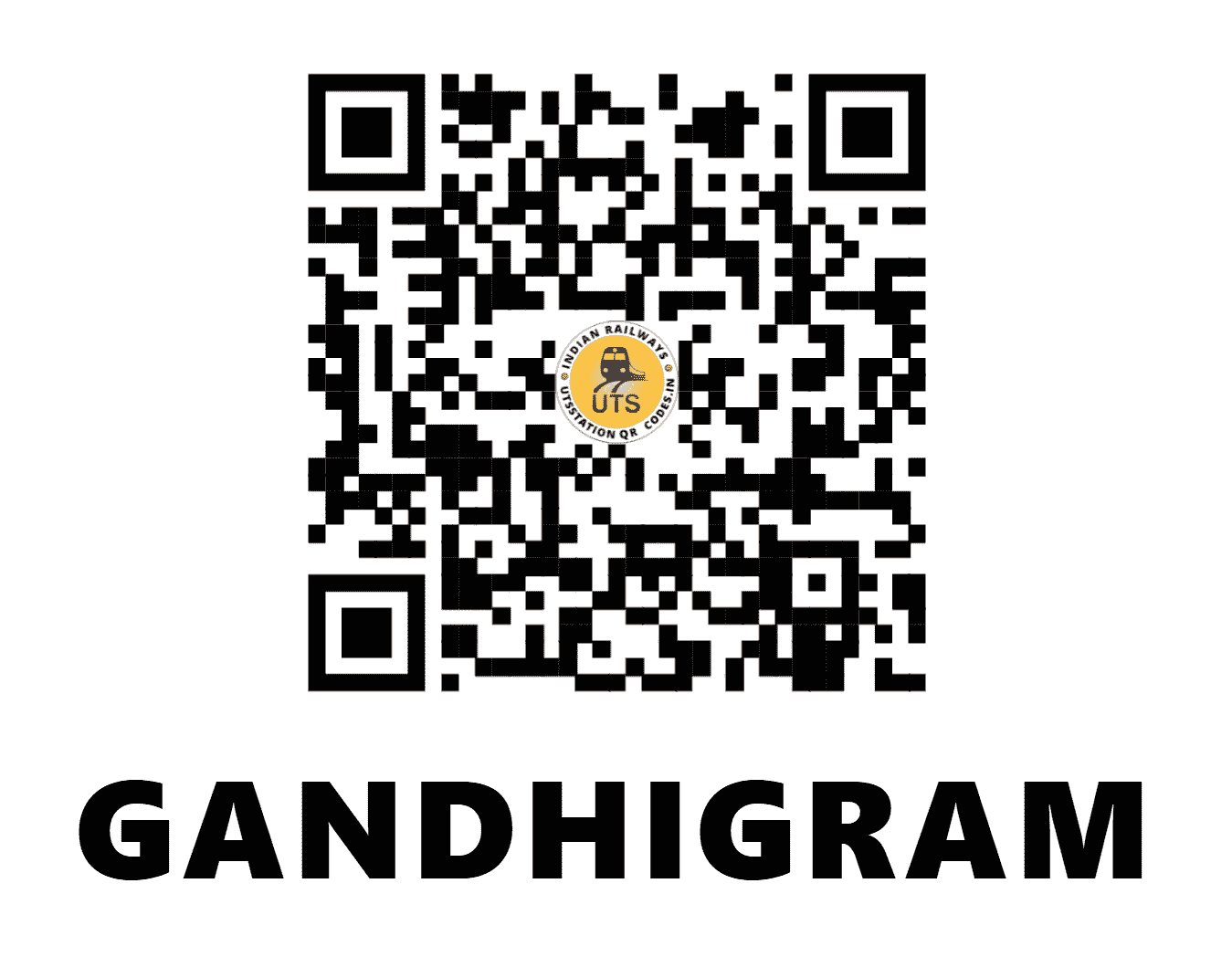 UTS QR Code for GANDHIGRAM - GG - WR (GUJARAT)