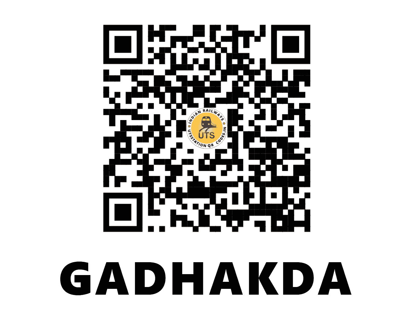UTS QR Code for GADHAKDA - GKD - WR (GUJARAT)