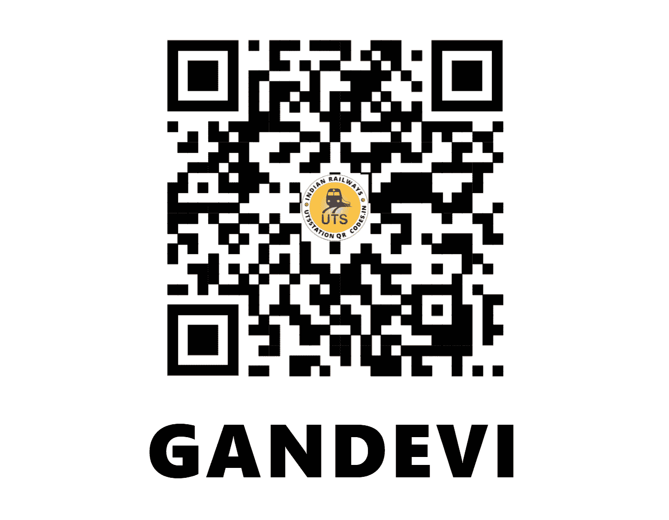 UTS QR Code for GANDEVI - GNV - WR (GUJARAT)